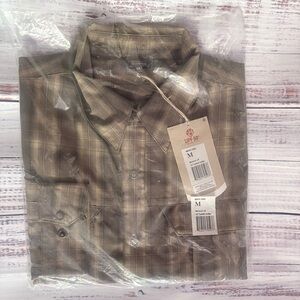 Royal Robbins Men's Plaid Button-Down Shirt - Brown & Olive